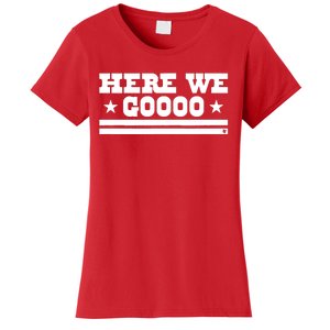 Here We Go Dallas Football Women's T-Shirt