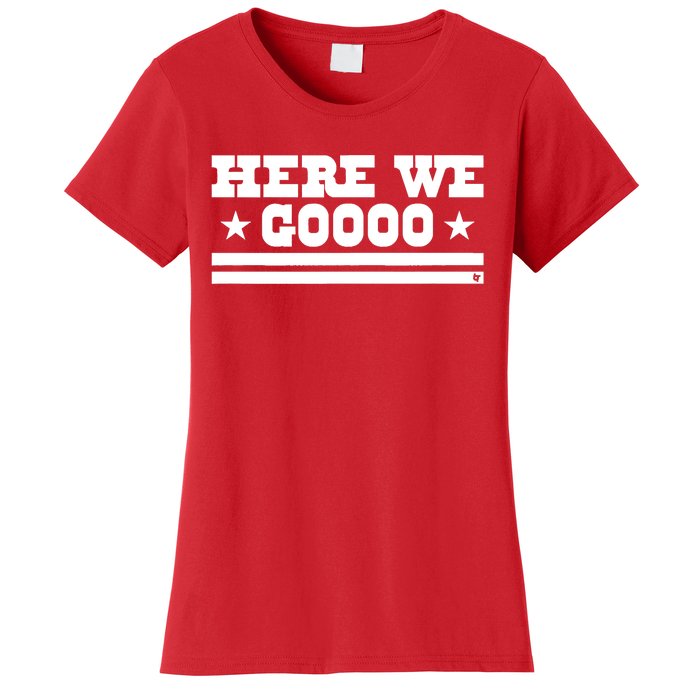 Here We Go Dallas Football Women's T-Shirt