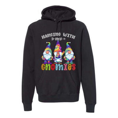 Hanging With Gnomies Gnome Merry Christmas Tie Dye Pajamas Premium Hoodie