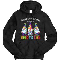 Hanging With Gnomies Gnome Merry Christmas Tie Dye Pajamas Tie Dye Hoodie