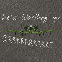 Hehe Warthog Go Brrrrrrrrt A 10 Thunderbolt Ii Military Jet Cotton Canvas Backpack