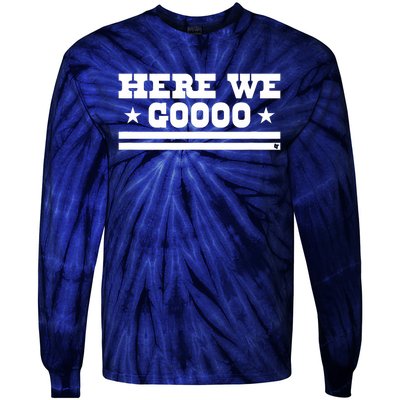 Here We Go Dallas Football Tie-Dye Long Sleeve Shirt