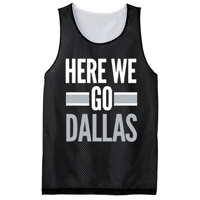 Here We Go Dallas Funny Dallas Here We Go Mesh Reversible Basketball Jersey Tank