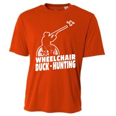 Hunter Wheelchair Geese Hunt Goose Duck Hunting Great Gift Cooling Performance Crew T-Shirt