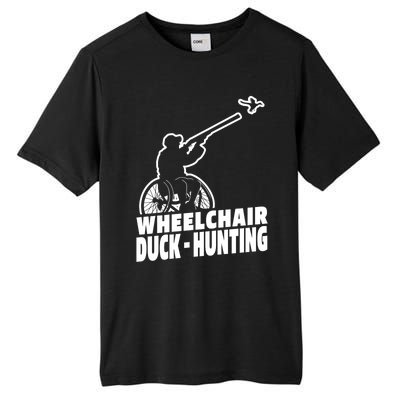 Hunter Wheelchair Geese Hunt Goose Duck Hunting Great Gift Tall Fusion ChromaSoft Performance T-Shirt