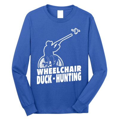 Hunter Wheelchair Geese Hunt Goose Duck Hunting Great Gift Long Sleeve Shirt