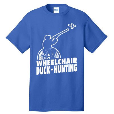 Hunter Wheelchair Geese Hunt Goose Duck Hunting Great Gift Tall T-Shirt