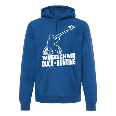 Hunter Wheelchair Geese Hunt Goose Duck Hunting Great Gift Premium Hoodie