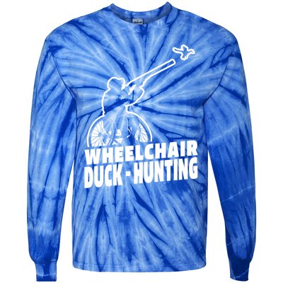 Hunter Wheelchair Geese Hunt Goose Duck Hunting Great Gift Tie-Dye Long Sleeve Shirt