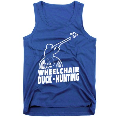 Hunter Wheelchair Geese Hunt Goose Duck Hunting Great Gift Tank Top