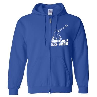 Hunter Wheelchair Geese Hunt Goose Duck Hunting Great Gift Full Zip Hoodie