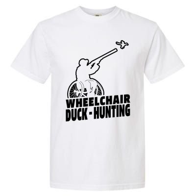 Hunter Wheelchair Geese Hunt Goose Duck Hunting Great Gift Garment-Dyed Heavyweight T-Shirt