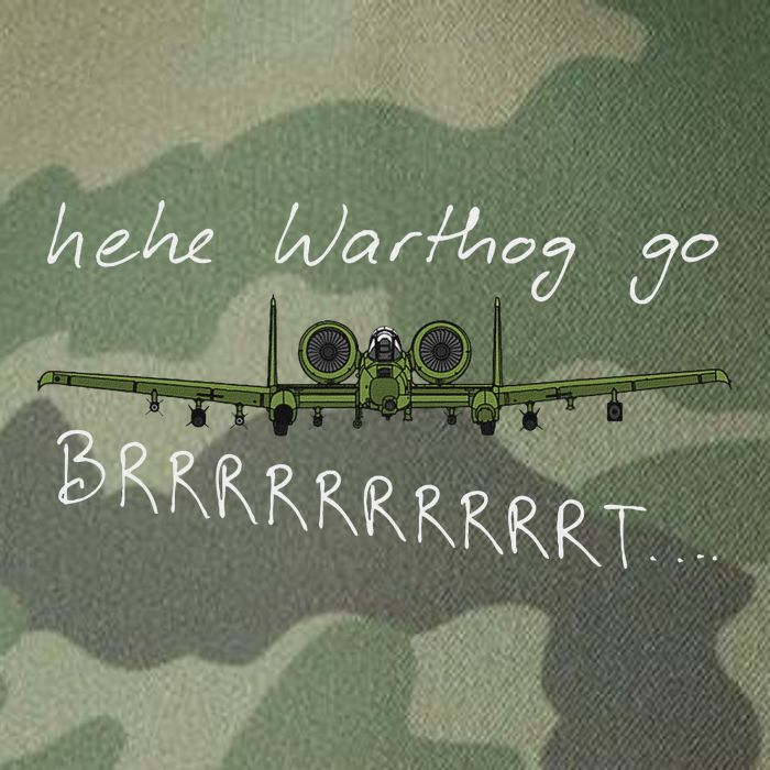 Hehe Warthog Go Brrrrrrrrt A 10 Thunderbolt Ii Military Jet Legacy Tie Dye Trucker Hat