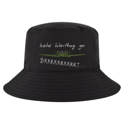 Hehe Warthog Go Brrrrrrrrt A 10 Thunderbolt Ii Military Jet Cool Comfort Performance Bucket Hat