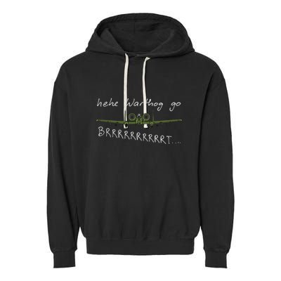 Hehe Warthog Go Brrrrrrrrt A 10 Thunderbolt Ii Military Jet Garment-Dyed Fleece Hoodie