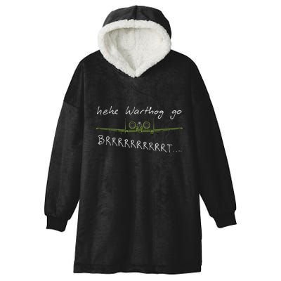 Hehe Warthog Go Brrrrrrrrt A 10 Thunderbolt Ii Military Jet Hooded Wearable Blanket