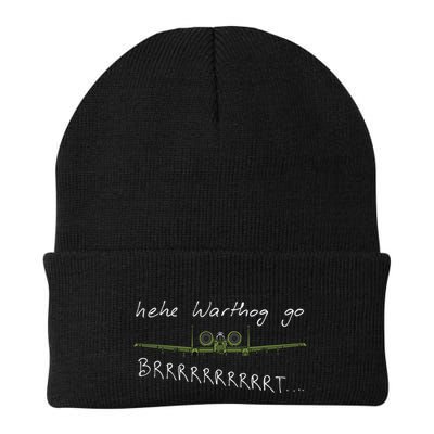 Hehe Warthog Go Brrrrrrrrt A 10 Thunderbolt Ii Military Jet Beanie