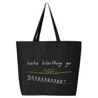 Hehe Warthog Go Brrrrrrrrt A 10 Thunderbolt Ii Military Jet 25L Jumbo Tote