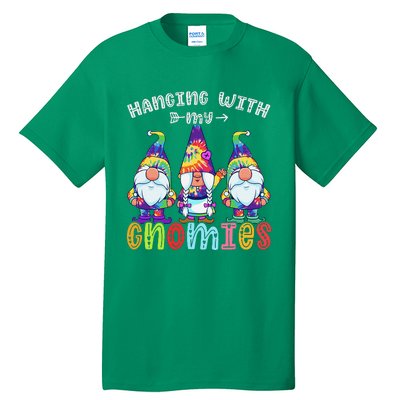 Hanging With Gnomies Gnome Merry Christmas Tie Dye Pajamas Tall T-Shirt