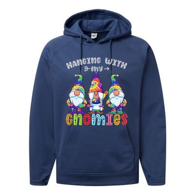 Hanging With Gnomies Gnome Merry Christmas Tie Dye Pajamas Performance Fleece Hoodie