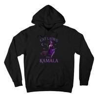 Halloween Witches Harris Cat Ladies For Kamala Harris 2024 Gift Hoodie