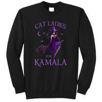 Halloween Witches Harris Cat Ladies For Kamala Harris 2024 Gift Sweatshirt