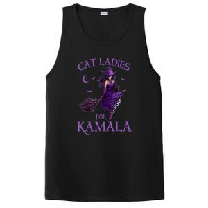 Halloween Witches Harris Cat Ladies For Kamala Harris 2024 Gift PosiCharge Competitor Tank