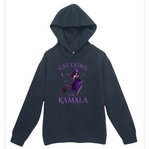 Halloween Witches Harris Cat Ladies For Kamala Harris 2024 Gift Urban Pullover Hoodie