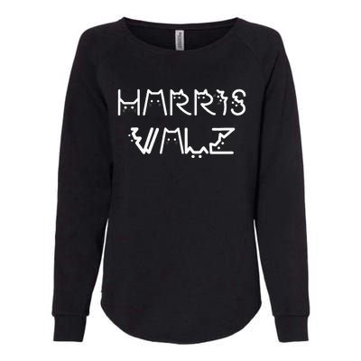 Harris Waltz Harris Walz Kamala Tim Democratic Vp President Womens California Wash Sweatshirt