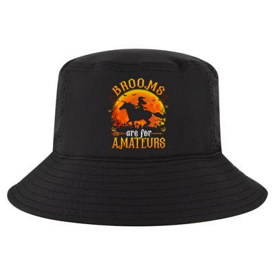 Horses Witch Halloween Funny Brooms Are For Amateurs Cool Comfort Performance Bucket Hat