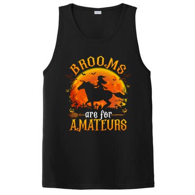 Horses Witch Halloween Funny Brooms Are For Amateurs PosiCharge Competitor Tank