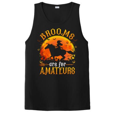 Horses Witch Halloween Funny Brooms Are For Amateurs PosiCharge Competitor Tank