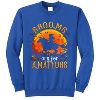 Horses Witch Halloween Funny Brooms Are For Amateurs Sweatshirt