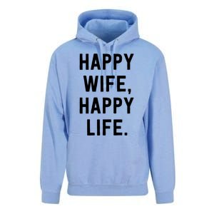 Happy Wife Happy Life Gift Mom Life Sayings Gift Unisex Surf Hoodie