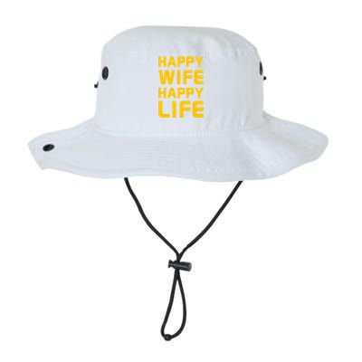 Happy Wife Happy Life Design Perfect Gift For Husband Funny Gift Legacy Cool Fit Booney Bucket Hat