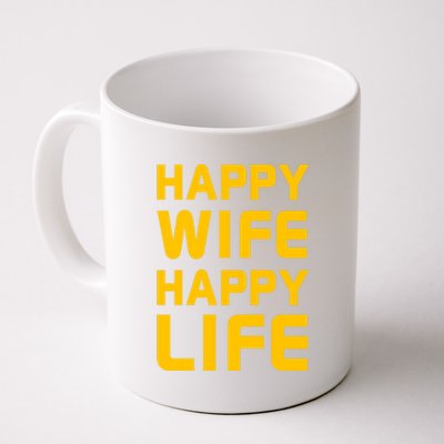 Happy Wife Happy Life Design Perfect Gift For Husband Funny Gift Coffee Mug