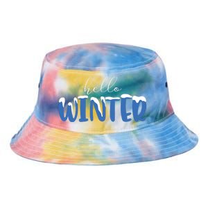 Hello Winter Holiday Season Tie Dye Newport Bucket Hat