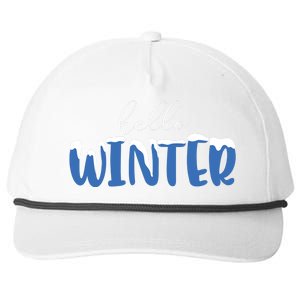 Hello Winter Holiday Season Snapback Five-Panel Rope Hat