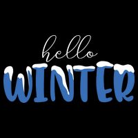 Hello Winter Holiday Season Drawstring Bag