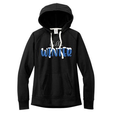 Hello Winter Holiday Season Women's Fleece Hoodie