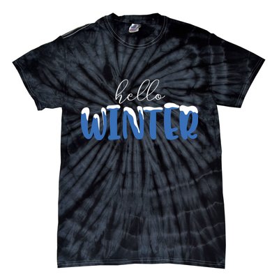 Hello Winter Holiday Season Tie-Dye T-Shirt