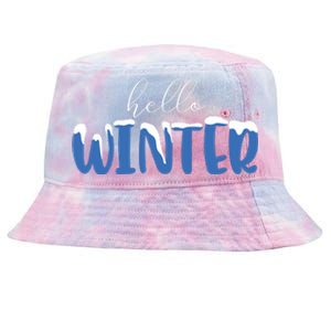 Hello Winter Holiday Season Tie-Dyed Bucket Hat