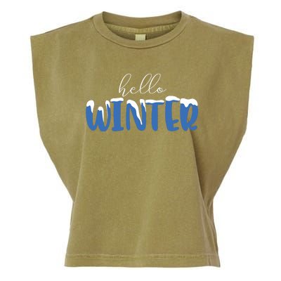 Hello Winter Holiday Season Garment-Dyed Women's Muscle Tee