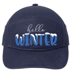 Hello Winter Holiday Season 7-Panel Snapback Hat