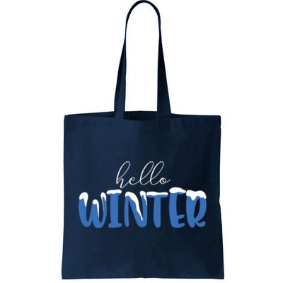 Hello Winter Holiday Season Tote Bag