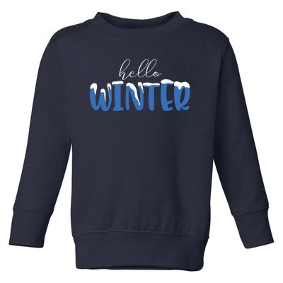 Hello Winter Holiday Season Toddler Sweatshirt