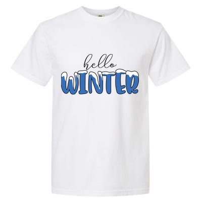 Hello Winter Holiday Season Garment-Dyed Heavyweight T-Shirt