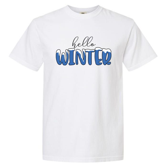 Hello Winter Holiday Season Garment-Dyed Heavyweight T-Shirt