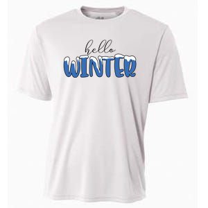 Hello Winter Holiday Season Cooling Performance Crew T-Shirt