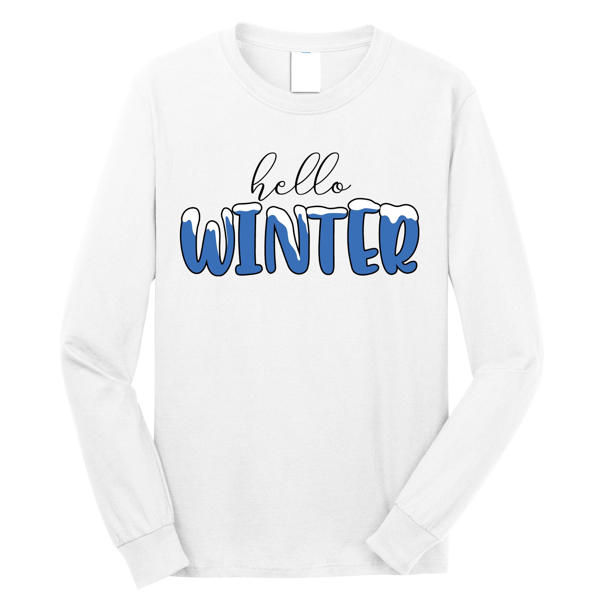 Hello Winter Holiday Season Long Sleeve Shirt
